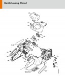 Stihl MSA 160 C-B Quick Chain Tensioner Battery Chainsaw Spare Parts